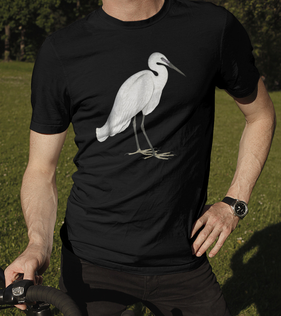 Great White Heron Bird T-Shirt