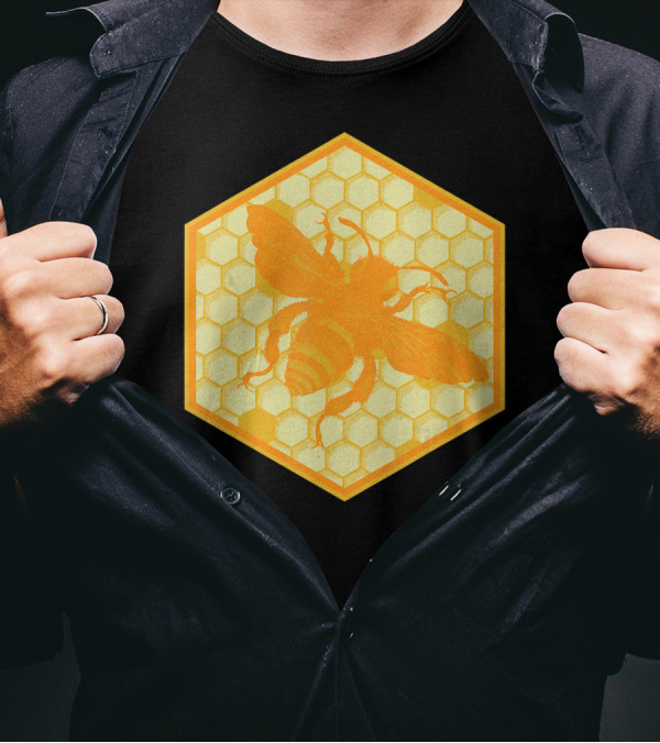 Honey Bees Honey Comb Bee T-Shirt