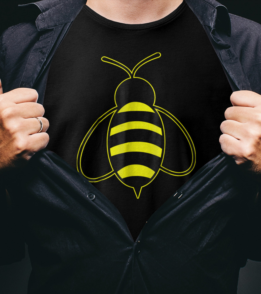 Honey Bumblebee Striped Yellow Black Bee T-Shirt