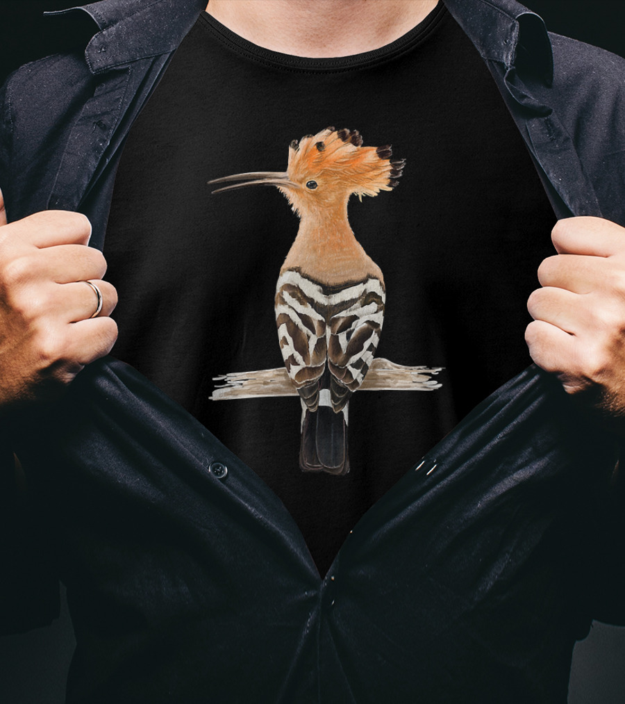 Hoopoe Bird Nature Wildlife Detailed T-Shirt