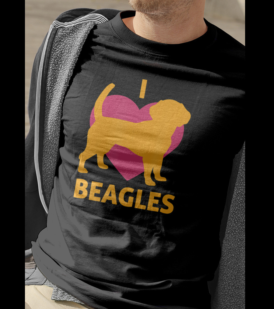 I Heart Beagles Love Pet Lover Animal BEAGLE T-Shirt