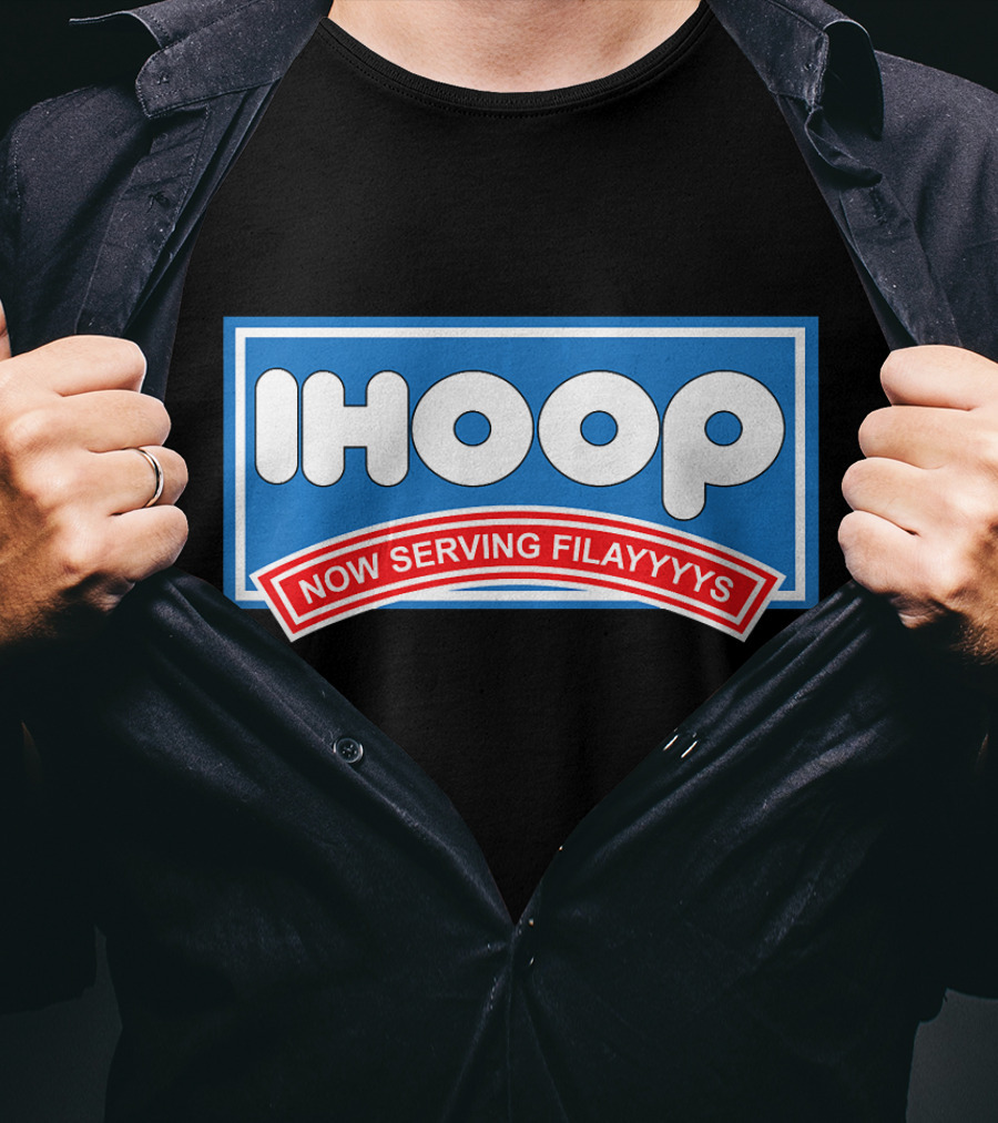 Ihoop Now Serving Filayyyys Basketball Spoof T-Shirt