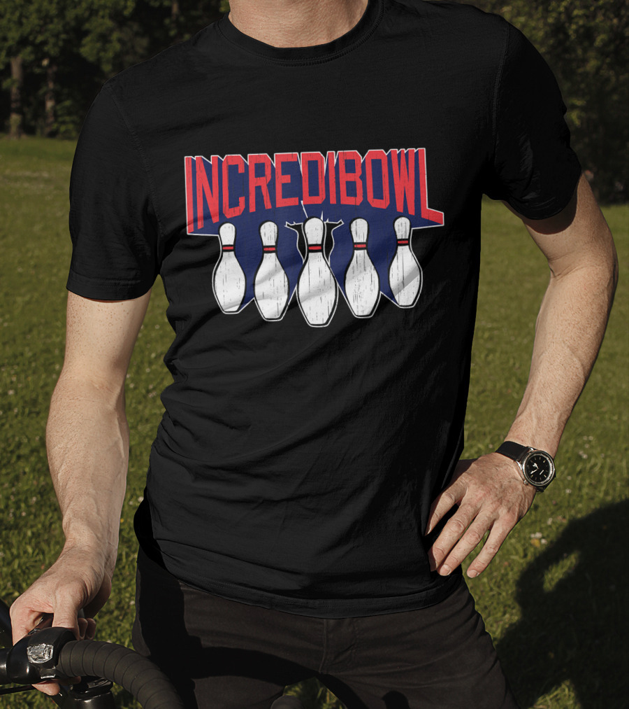 INCRIDIBOWL Expert Bowler Strike Bowling Pins T-Shirt