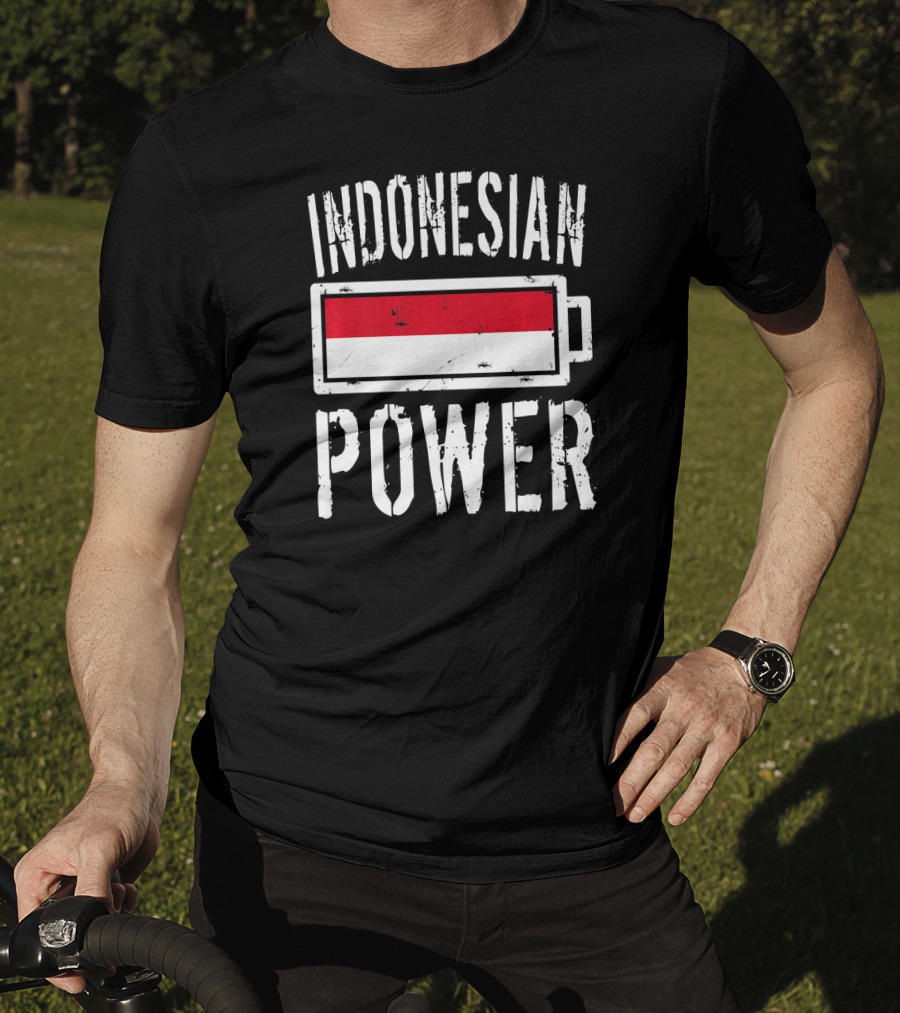 Indonesian Power Battery Flag T-Shirt