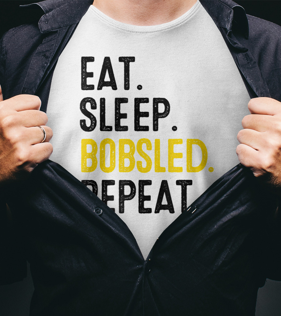 Eat Sleep Bobsled Repeat Jamaican Bobsled Team Bobsled Nov T-Shirt