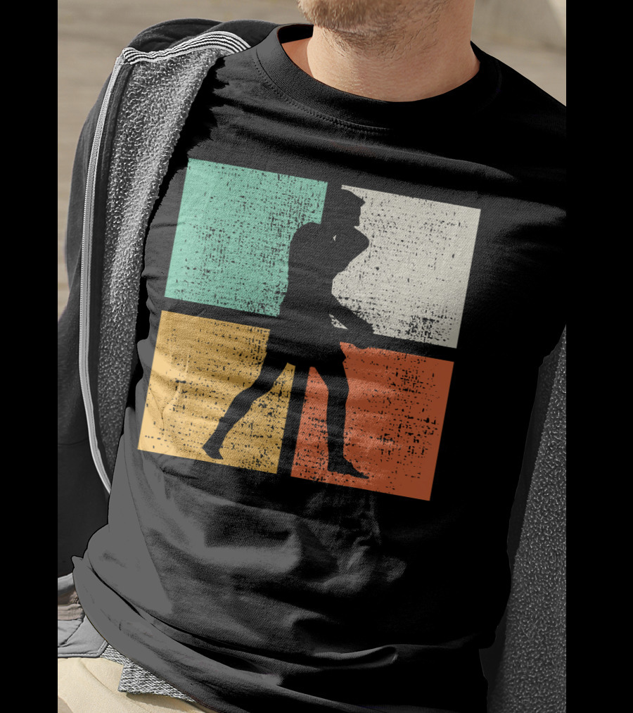 Vintage Boxing Boxer Silhouette Club T-Shirt