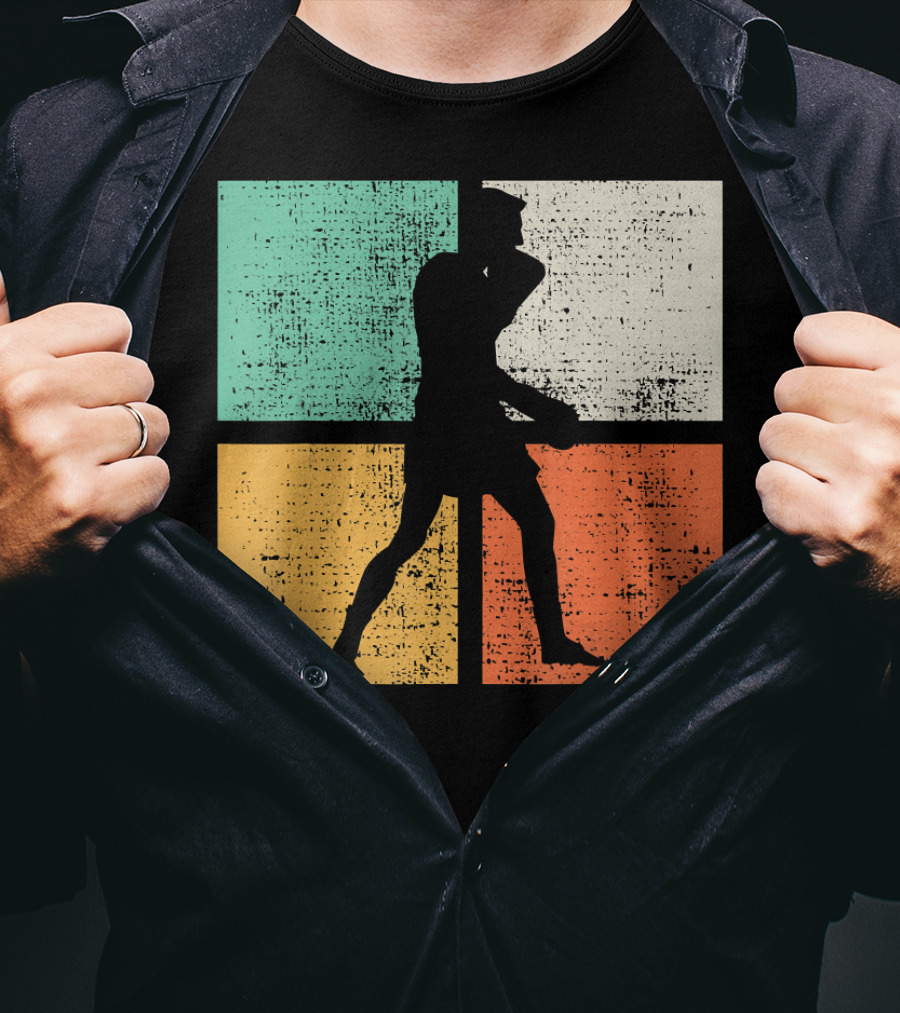 Vintage Boxing Boxer Silhouette Club T-Shirt