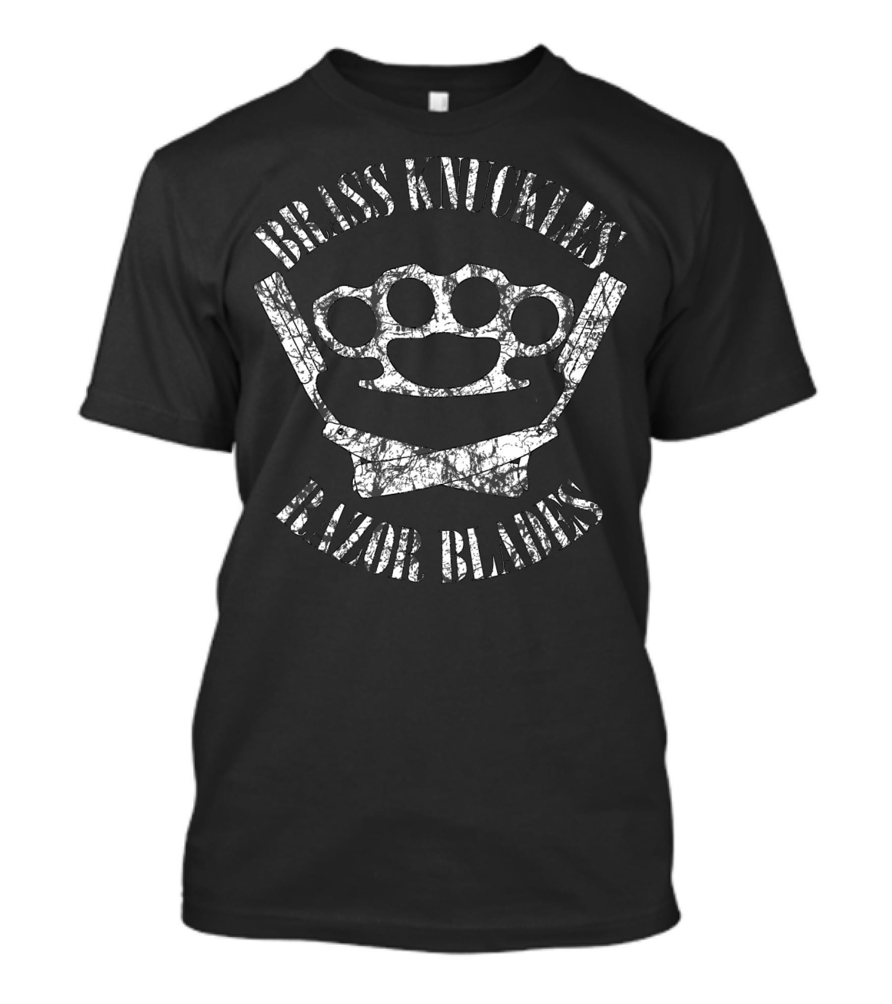 Brass Knuckles Razor Blades Boxing T-Shirt