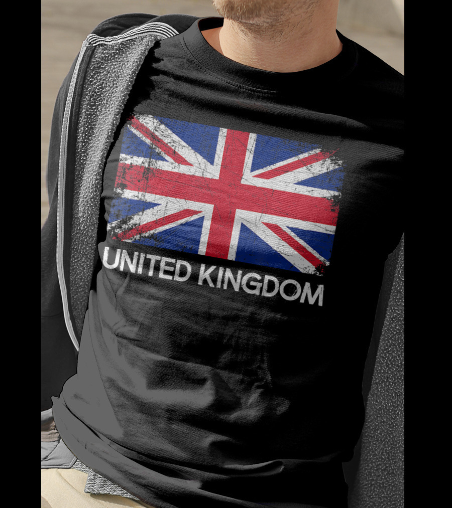 British Flag Vintage United Kingdom T-Shirt