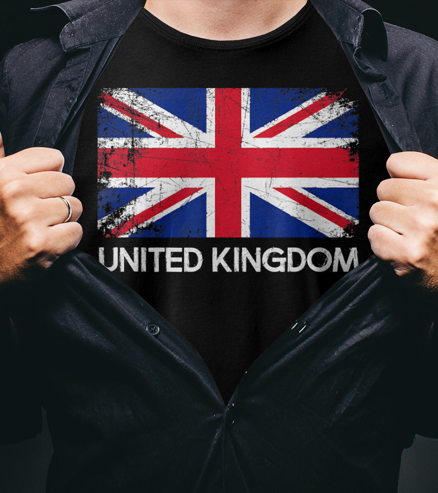 British Flag Vintage United Kingdom T-Shirt