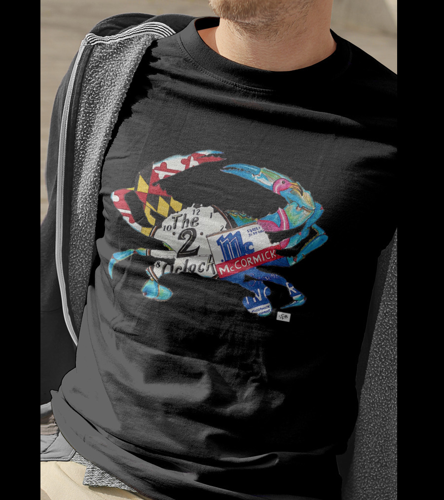 Maryland Blue Crab Baltimore McCormick Hon Two O'Clock T-Shirt