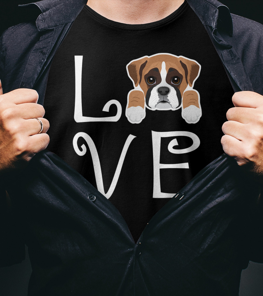 Boxer Puppy Love Dog Owner Boxer T-Shirt