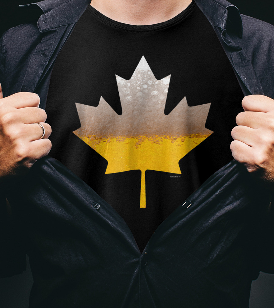 Canada Flag Brewmaster Craft Beer Maple Leaf T-Shirt