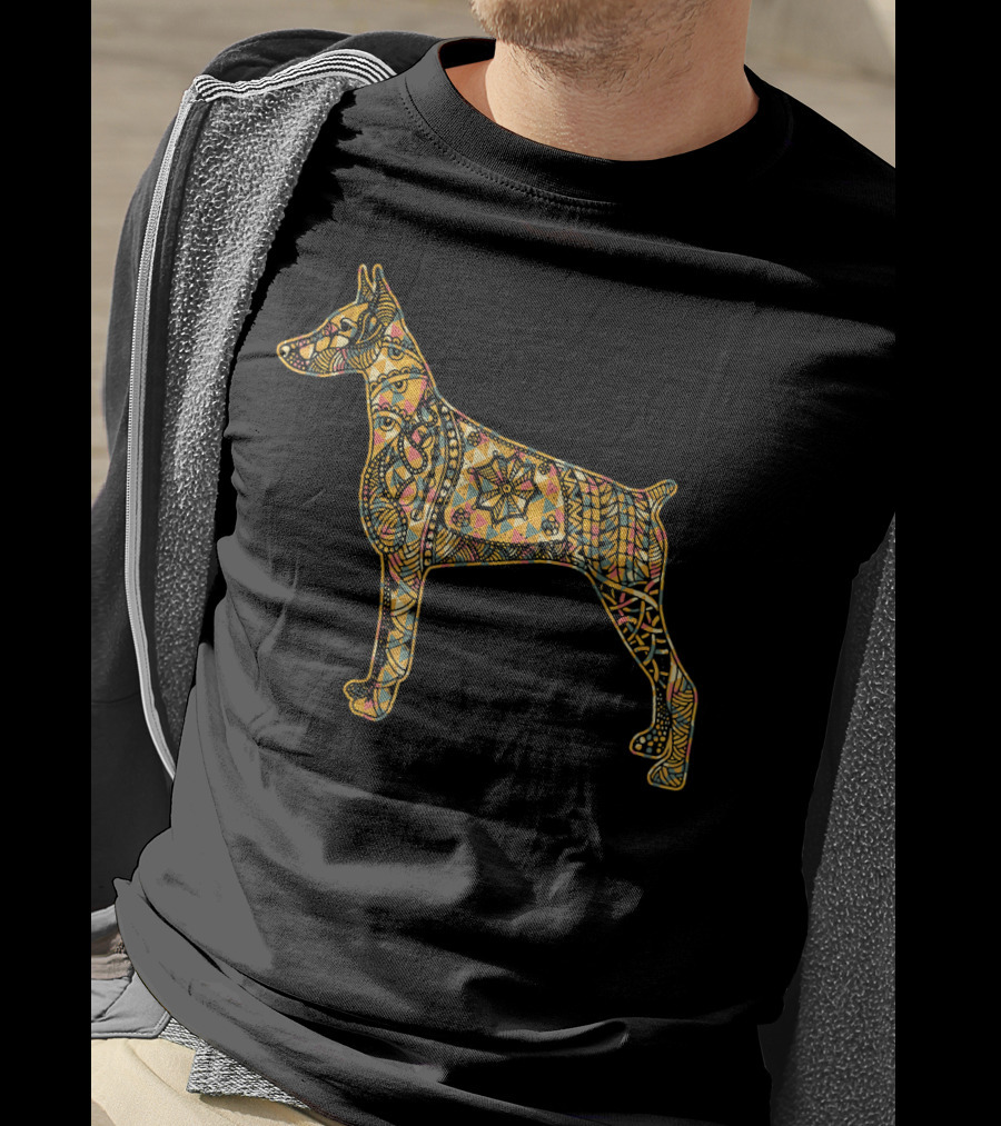 Doberman Pinscher Mandala T-Shirt