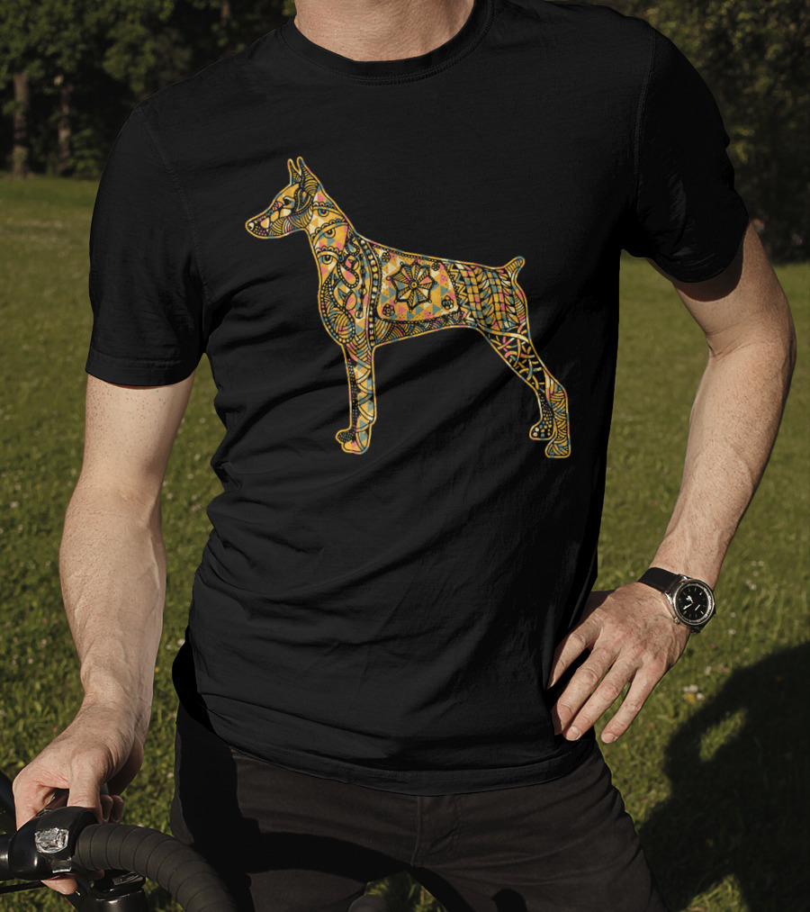 Doberman Pinscher Mandala T-Shirt