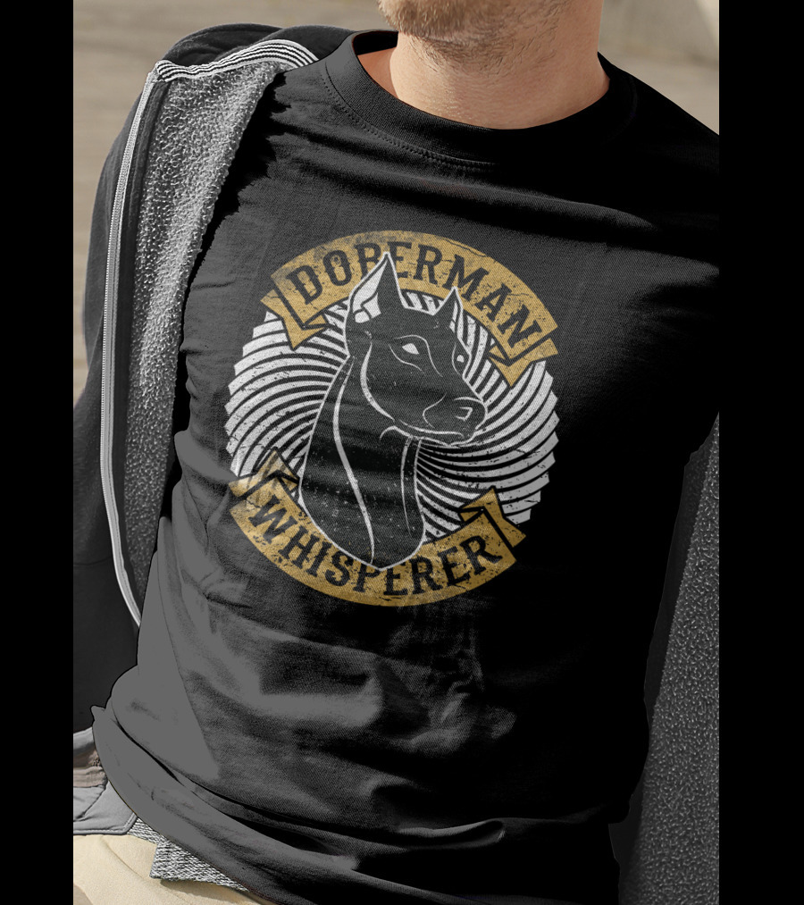 Doberman Whisperer Dog Trainer Spiral T-Shirt