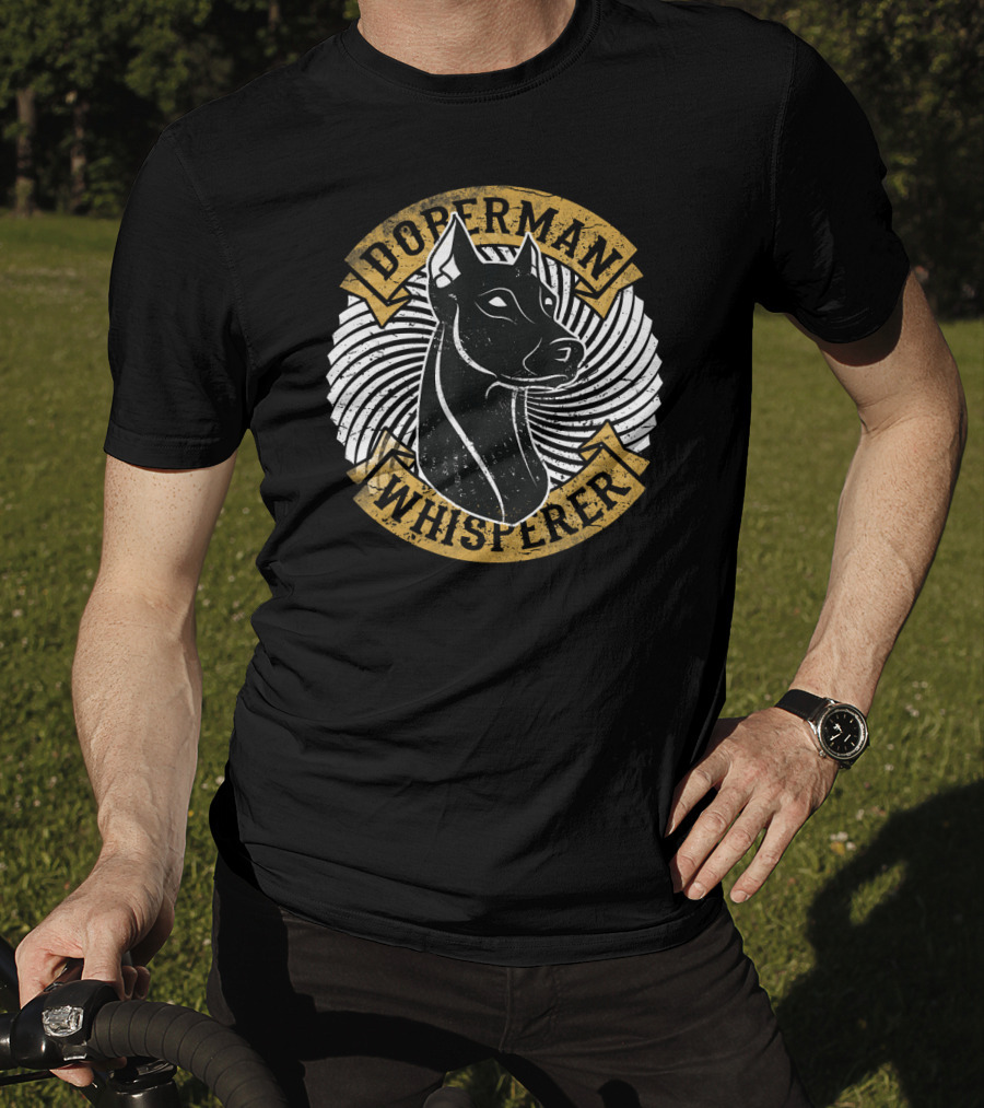 Doberman Whisperer Dog Trainer Spiral T-Shirt