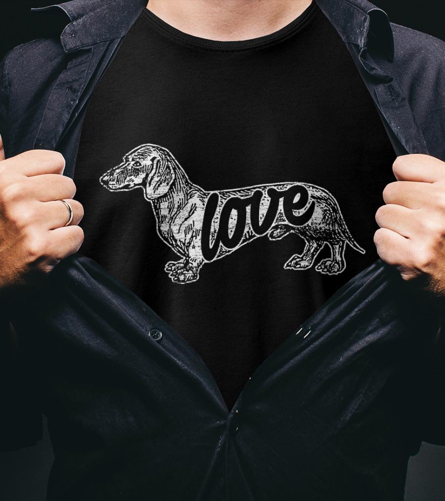 Dog Breeder Idea Dachshund Love T-Shirt