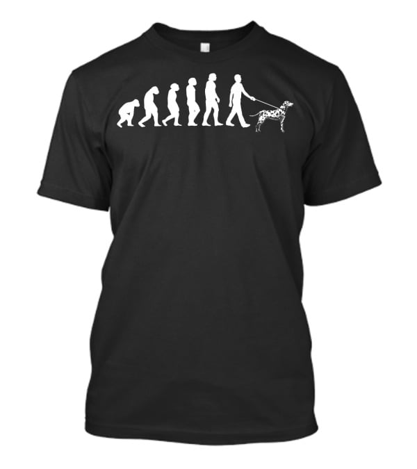 Dog Breeder Evolution With Pet Dogs On Leash T-Shirt