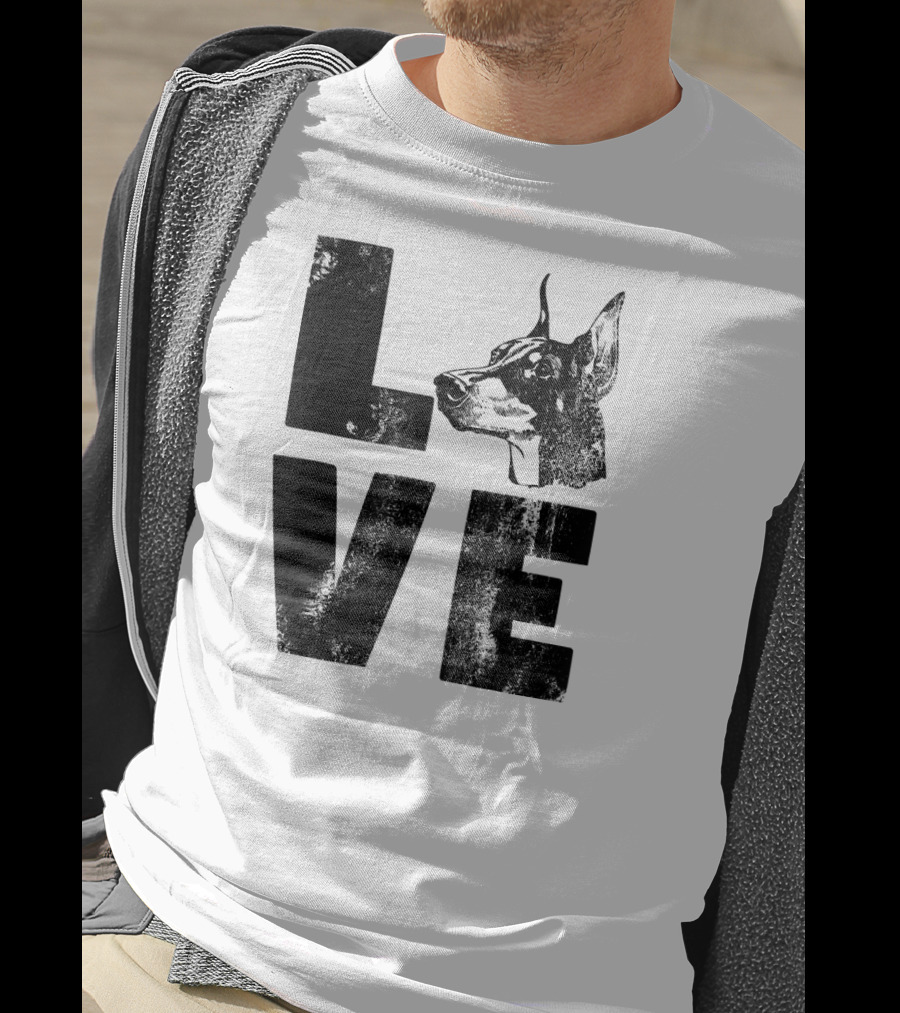 LOVE Doberman Pinscher Dog T-Shirt