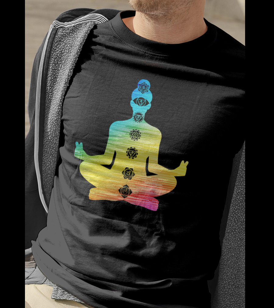 7 Chakras Meditation T-Shirt