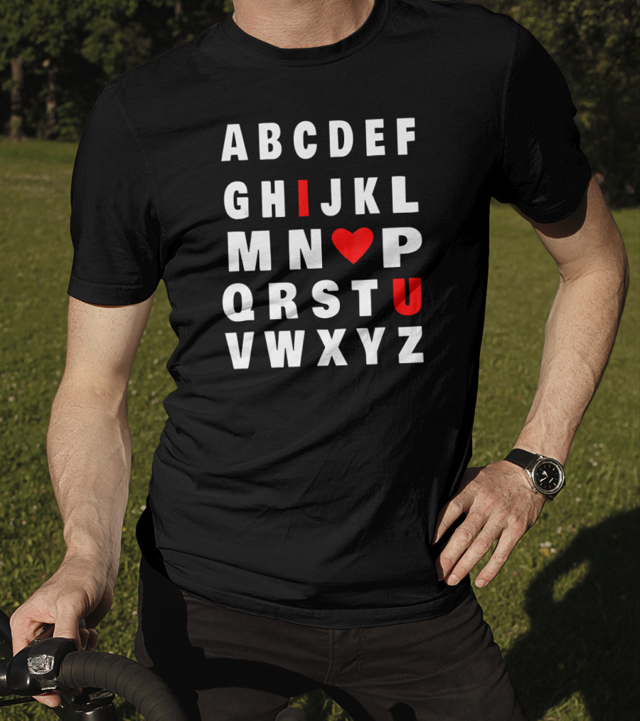 ABC Alphabet I Love You Kids Teach T-Shirt