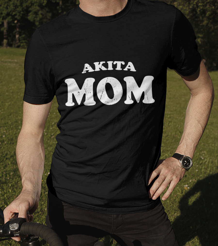 Akita Mom Dog Mother Cute Pet T-Shirt