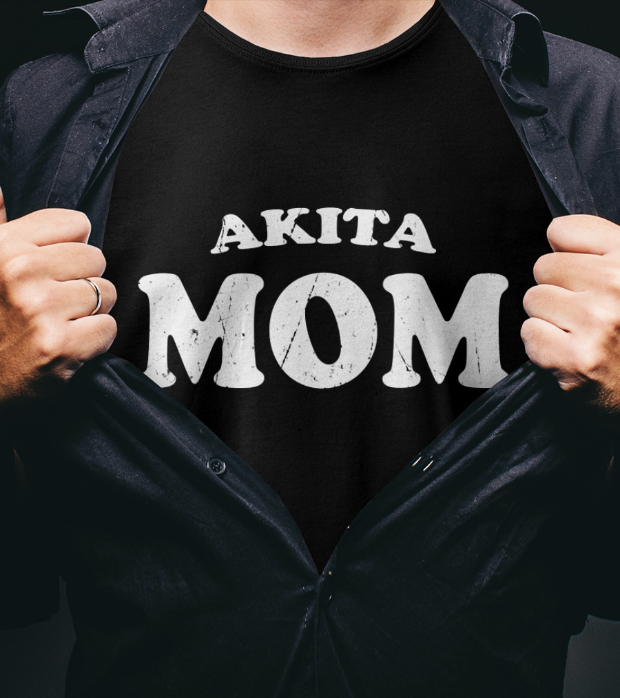 Akita Mom Dog Mother Cute Pet T-Shirt