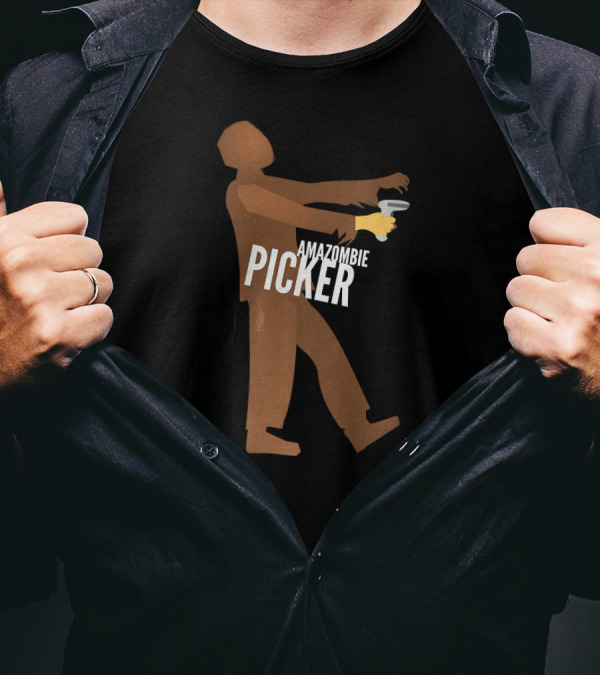 Amazombie Picker Outbound Walking Coffee Cup T-Shirt