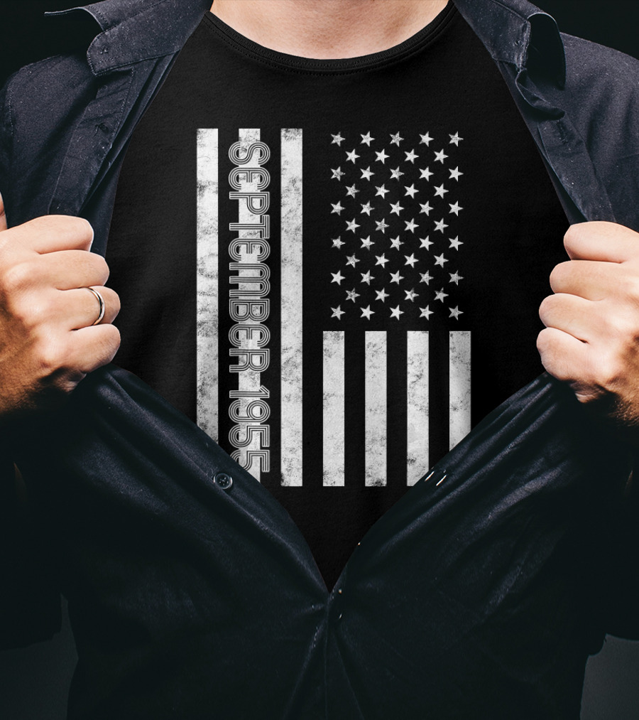 September 1955 American Flag T-Shirt