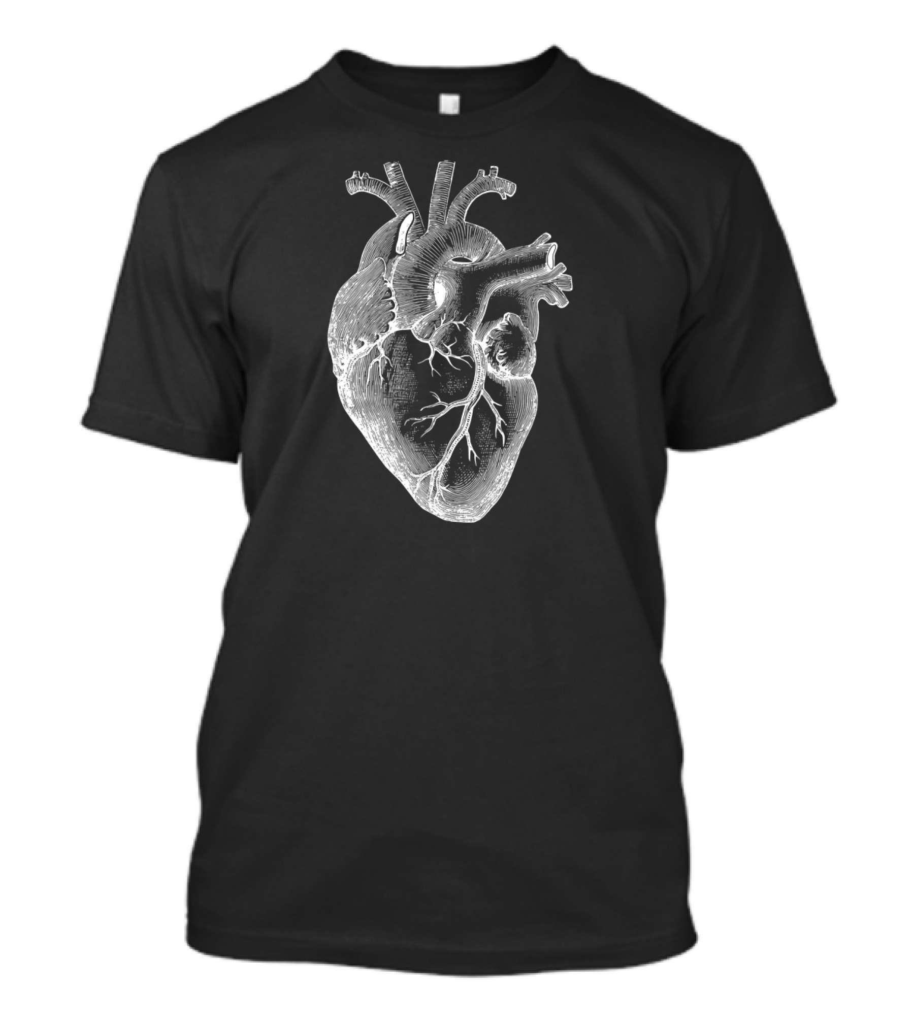 Anatomical Heart Illustration Spread Vintage Medical T-Shirt