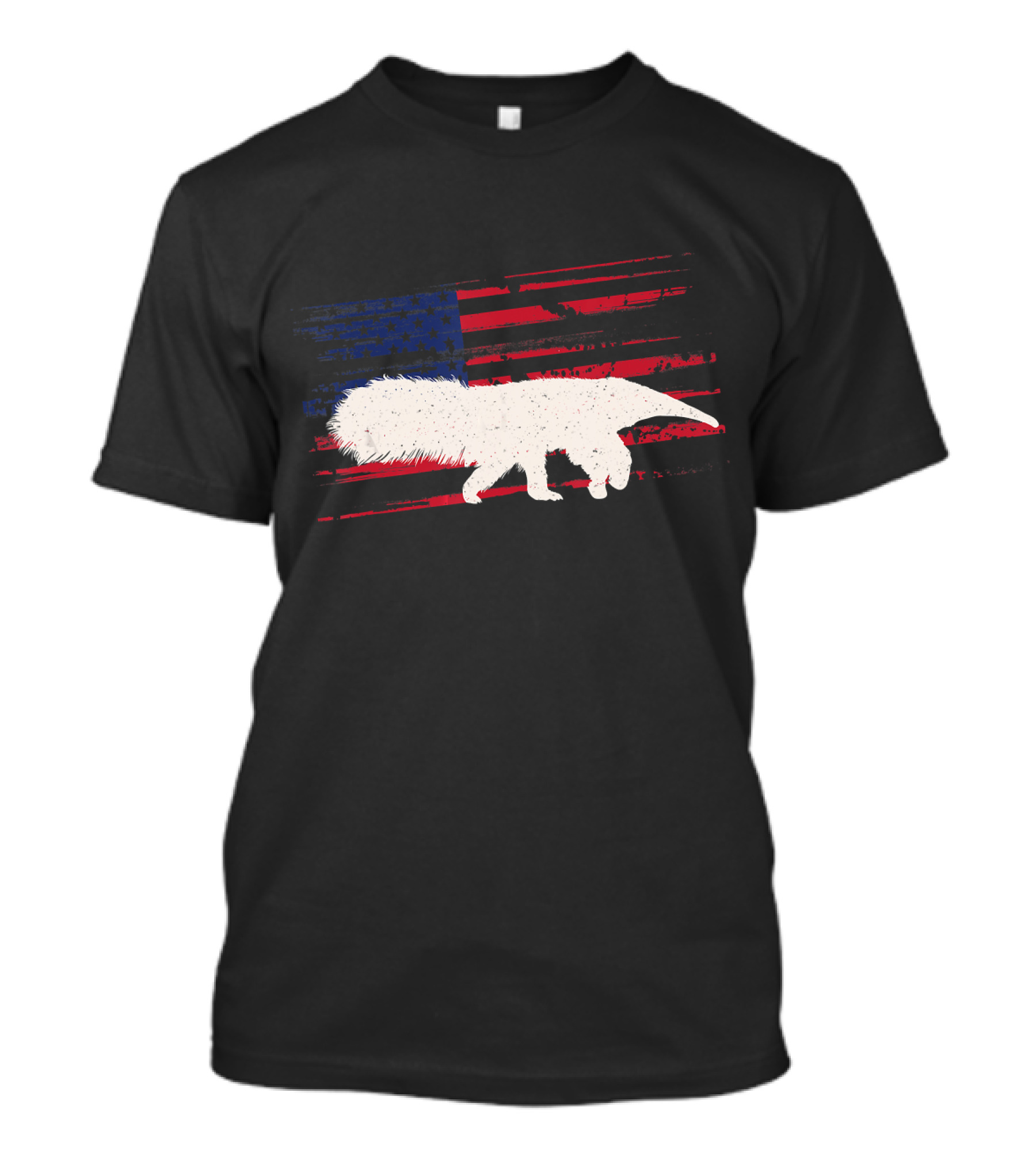 Anteater American Flag Ant Bear Patriot T-Shirt
