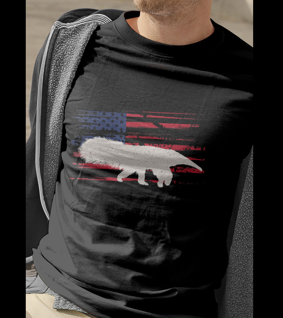 Anteater American Flag Ant Bear Patriot T-Shirt