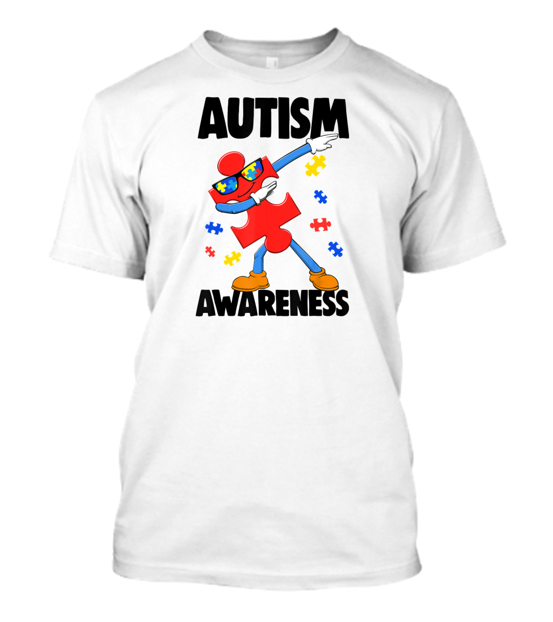 Autism Awareness Puzzle Piece Dance T-Shirt
