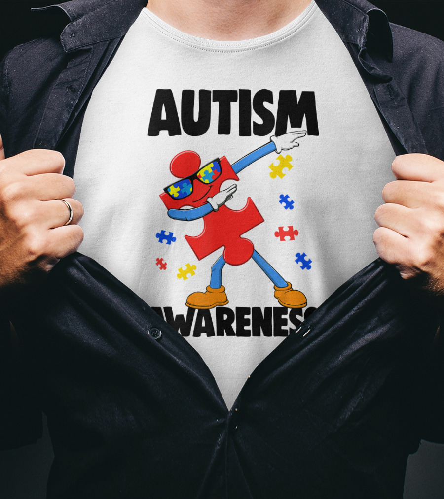 Autism Awareness Puzzle Piece Dance T-Shirt