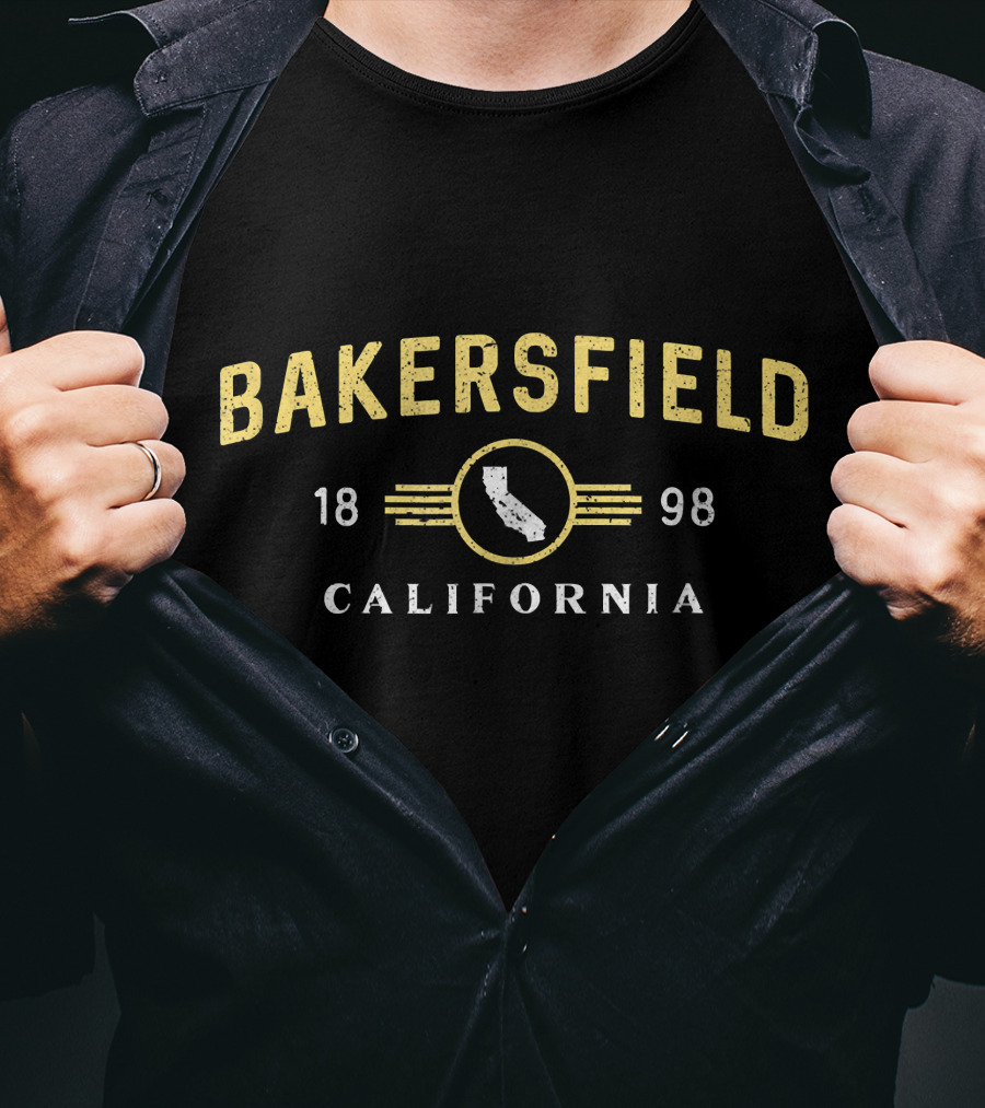 Bakersfield California 1898 Vintage Home T-Shirt