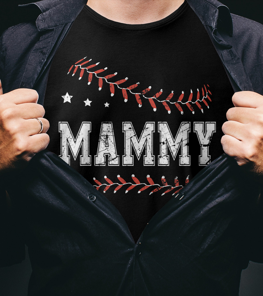 Mammy Baseball Softball Love T-Shirt