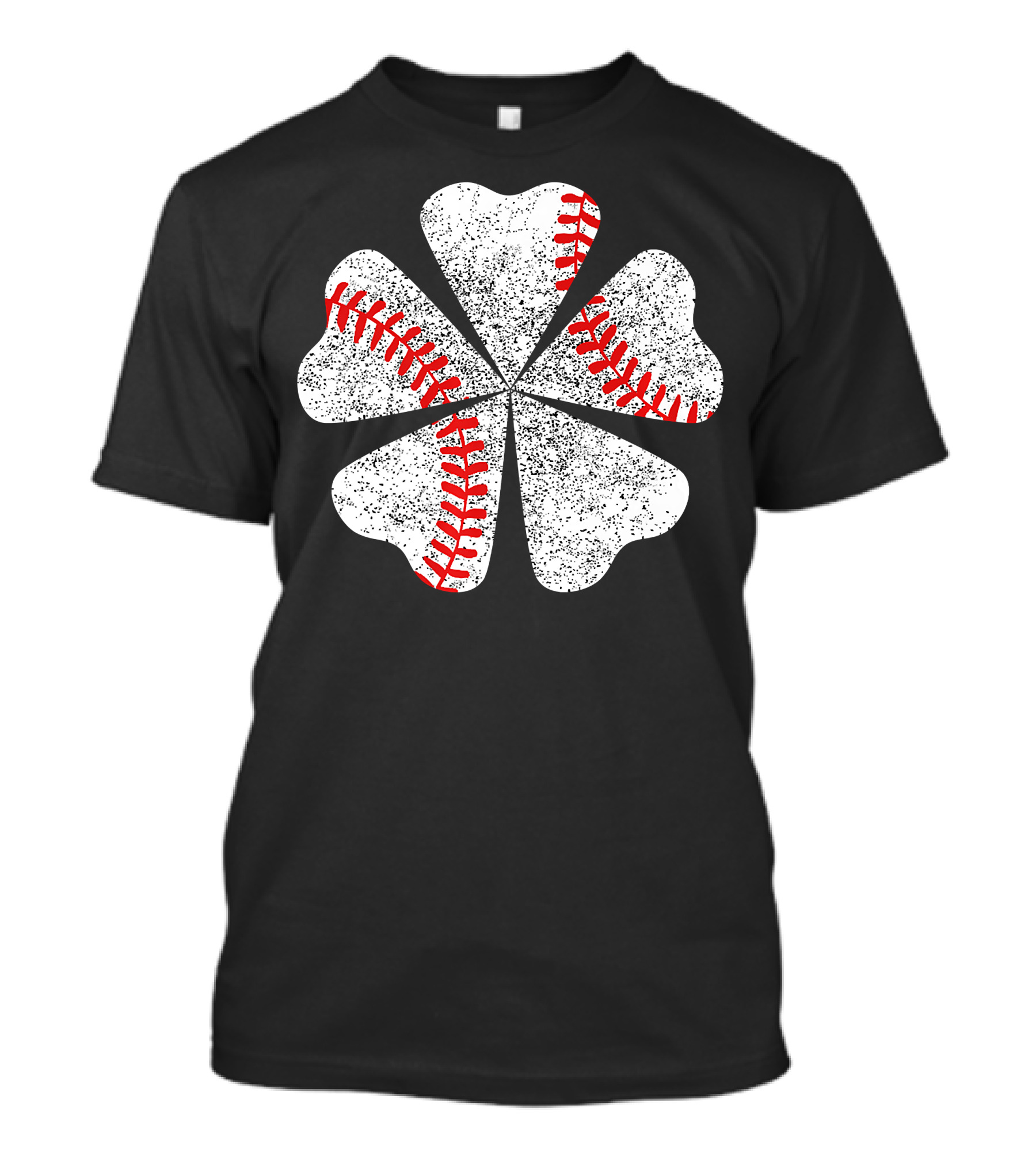 Lucky Clover Baseball St Patricks Day T-Shirt