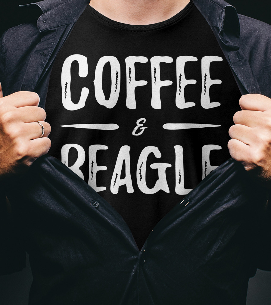 Coffee And Beagle Funny Dog Mom T-Shirt