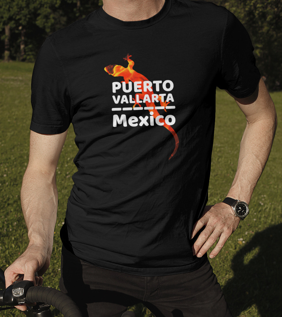 Puerto Vallarta Mexico Sunset Lizard Iguana T-Shirt