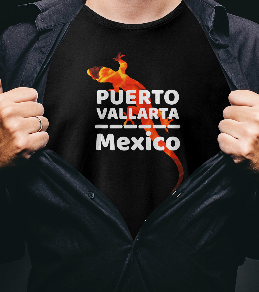 Puerto Vallarta Mexico Sunset Lizard Iguana T-Shirt
