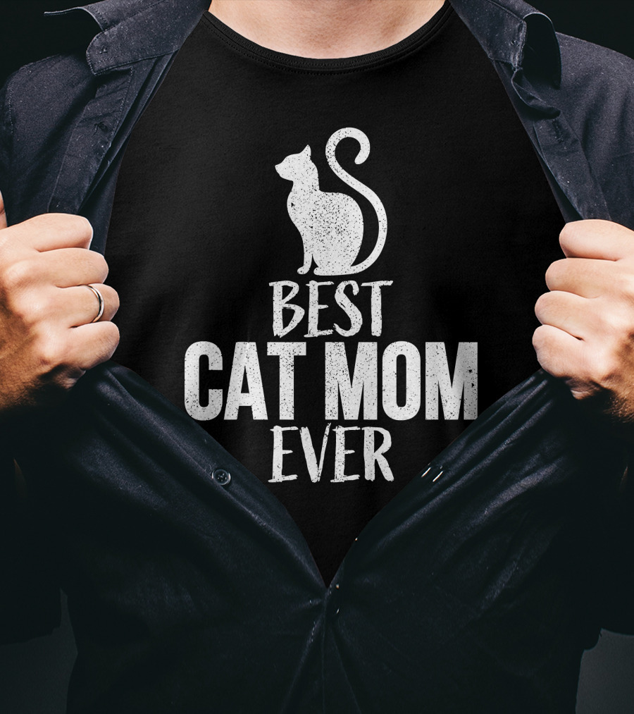 Best Cat Mom Ever Cat T-Shirt