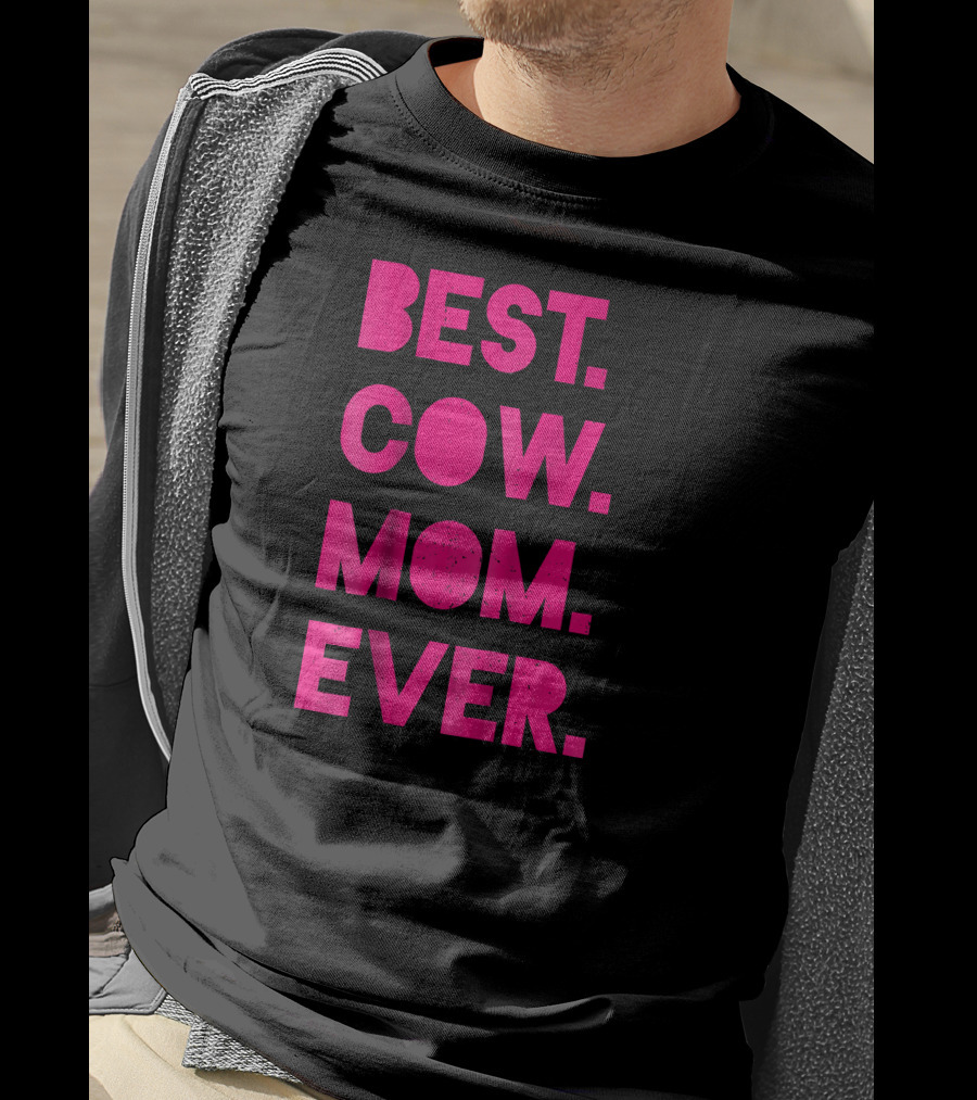 Best Cow Mom Ever Womens Vintage Far T-Shirt