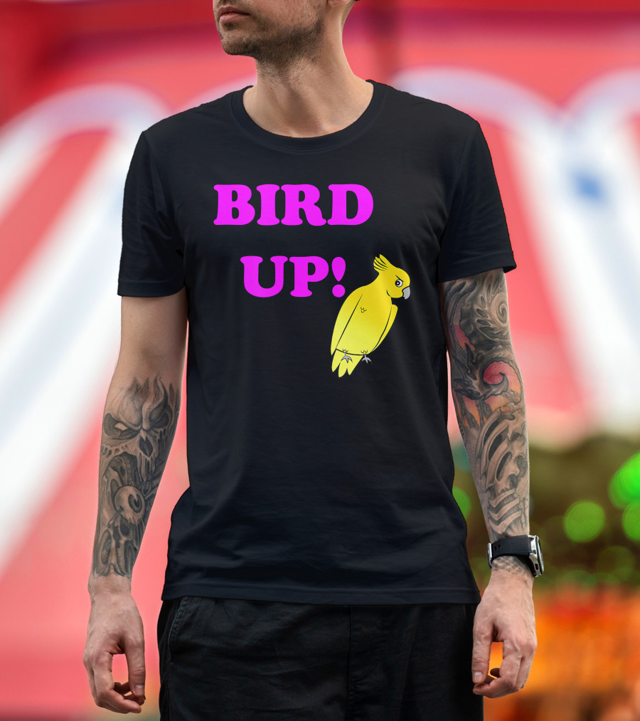 BIRD UP Yellow Parrot T-Shirt