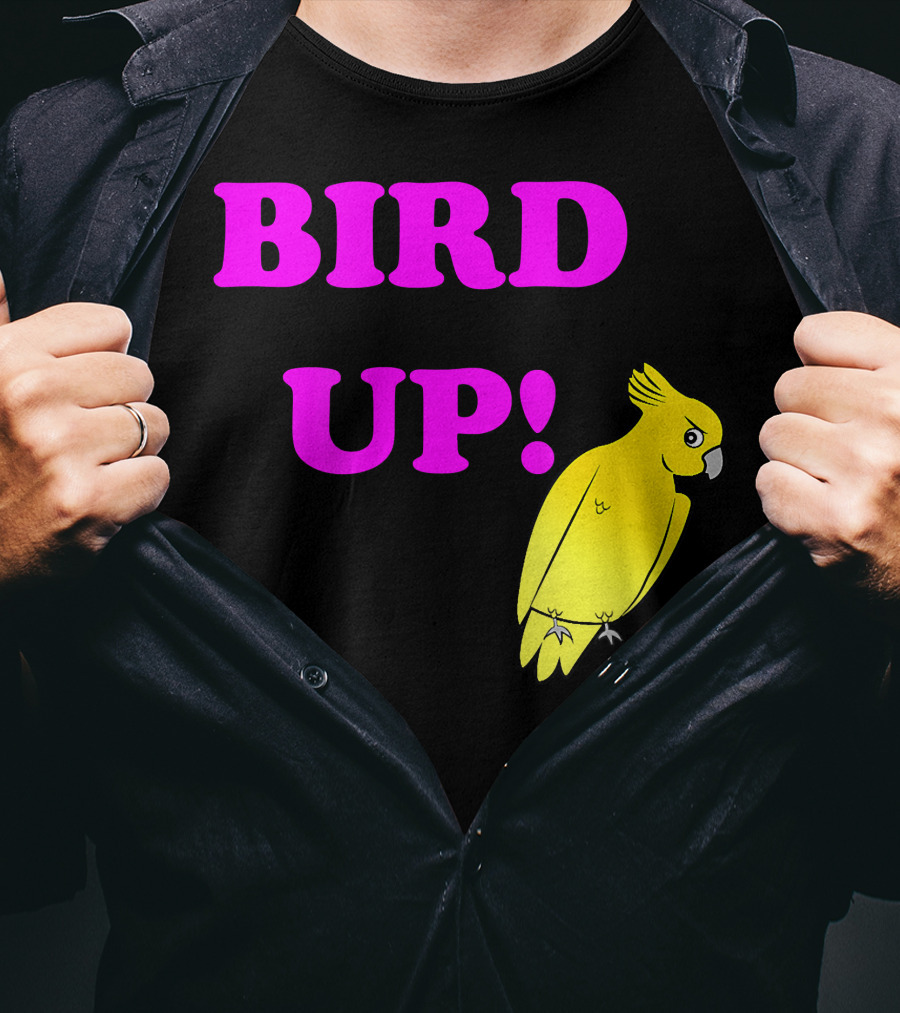 BIRD UP Yellow Parrot T-Shirt