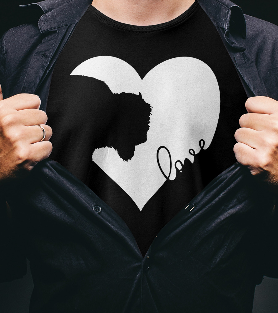 Bison Love Heart T-Shirt