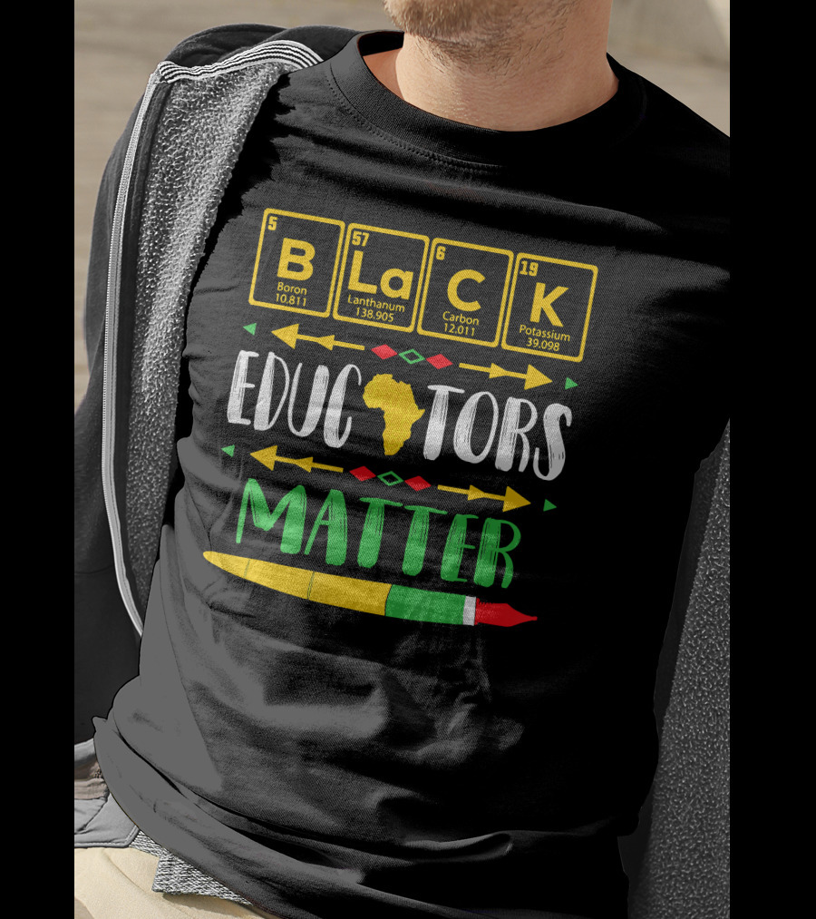 Black Educators Matter Africa Periodic Table T-Shirt
