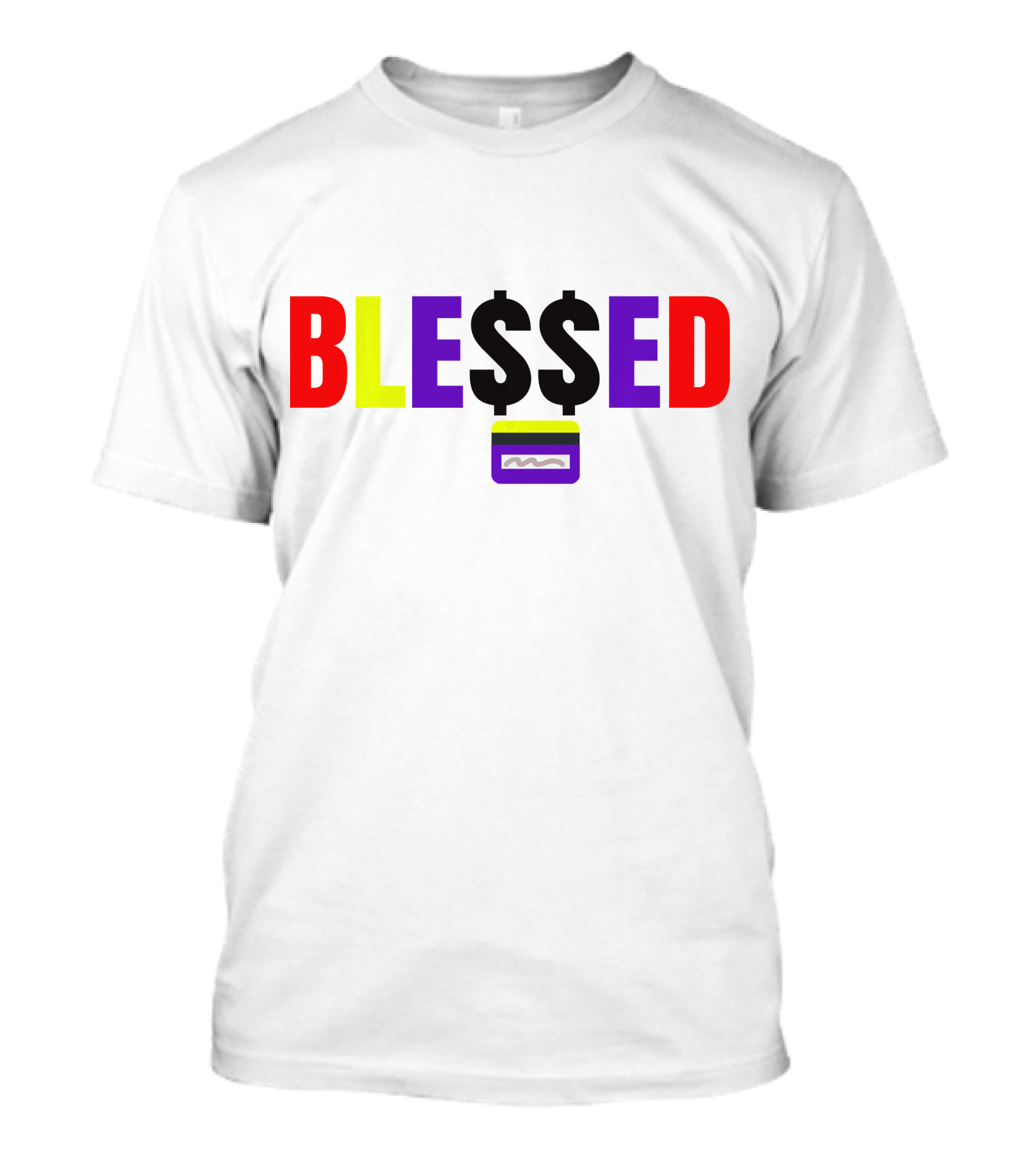 BLE$$ED WITH MONEY Credit Card T-Shirt