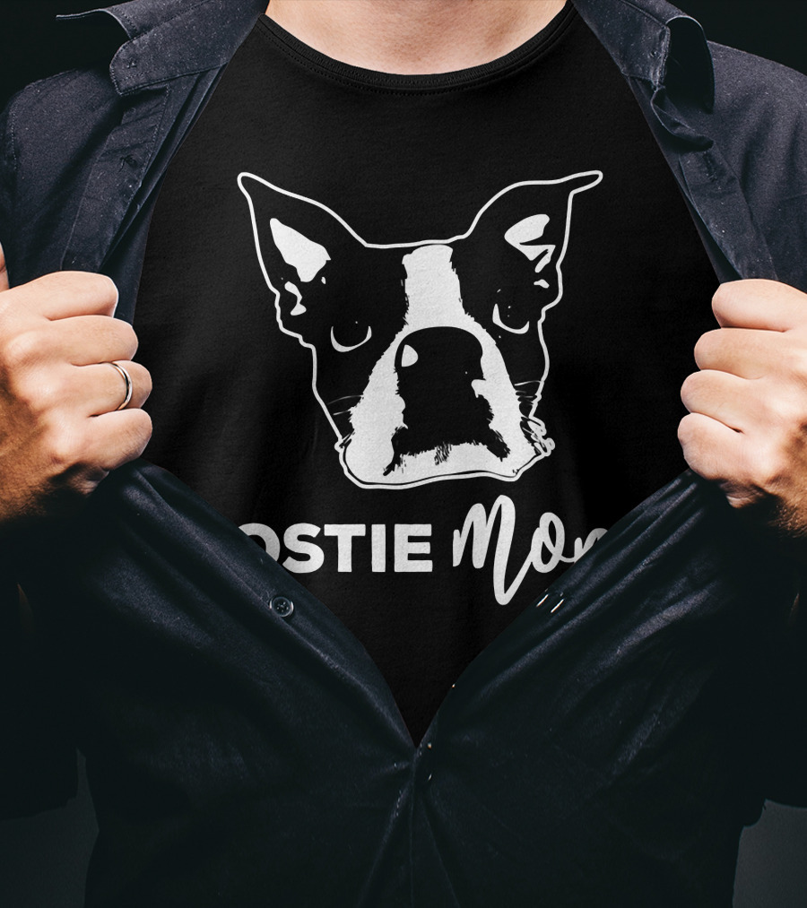 Bostie Mom Boston Terrier Lover T-Shirt