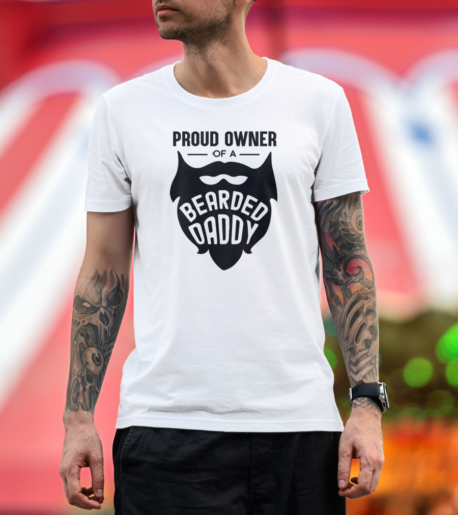 Kids Proud Owner of a Bearded Daddy T-Shirt